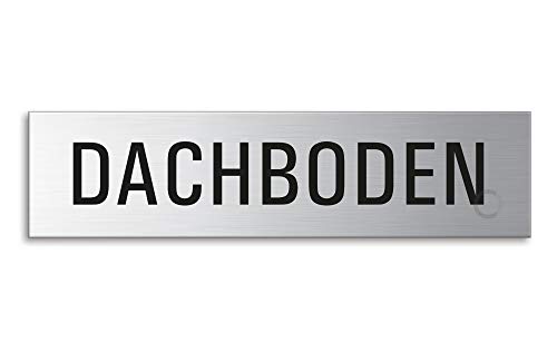 Schild - Dachboden | Türschild aus Edelstahl 160 x 40 mm selbstklebend | Original Ofform Design Nr.8636 Schild - Dachboden | Türschild aus Edelstahl 160 x 40 mm selbstklebend | Original Ofform Design Nr.8636 von OFFORM