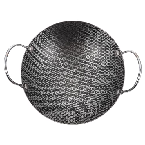 1Stk kleiner heißer Topf Bratpfanne mit Deckel Bratpfanne Kochgeschirr non stick pan antihaft topf pfannenwender Kochpfanne Alkoholkocher verwenden Pfanne Rostfreier Stahl Black OFFSCH von OFFSCH
