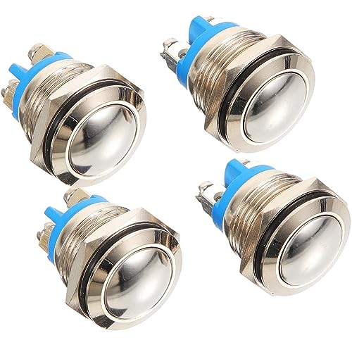 4 Stück Klingelknopf langlebige Klingeltaste Ersatz der beleuchteten Klingeltaste Türklingel klingelschild Universal-Druckknopf Einfach zu installierende Klingeltaste umrüsten Ring von OFFSCH