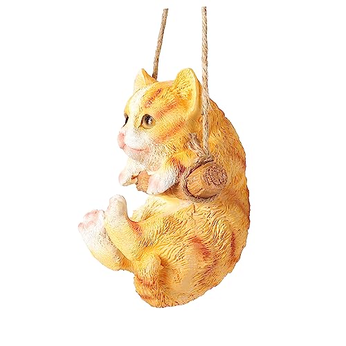 Garten Schaukel Statue Kätzchen Katze Figurine Harz Schaukel Ornament Für Hof Garten Schaukel Statue Kätzchen Katze Figurine Harz Schaukel Ornament Für Hof von OFFSCH