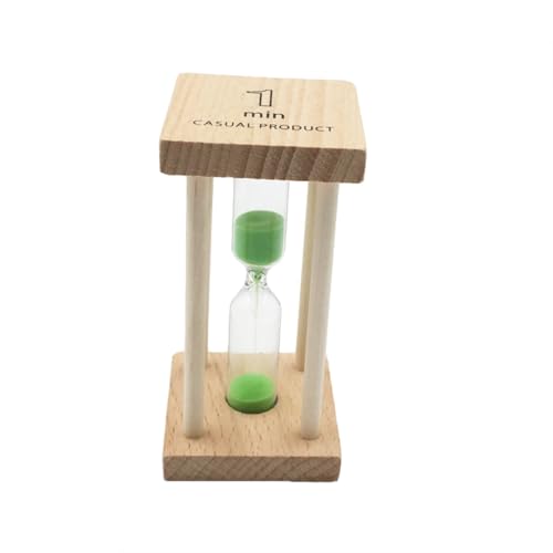 OFFSCH 1 Minute Sand Sanduhr Timer Sand Sand Uhr Timer für Kinder Erwachsene Zeitmessung Stunde Grün Sand von OFFSCH