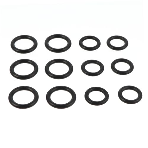 OFFSCH 1 Satz 40 STK Siegelring Unterlegscheibe Elektrische Anschlüsse Ring Blattwandhaken Gelenkkopfdichtring Dichtungsring Waschmaschine Schlauchstützring Dichtscheibe Gummi Black von OFFSCH