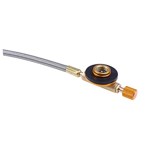 OFFSCH 1 Satz Gasadapter Set für Campingkocher Auto Off Funktion für Gaskartuschen und Gasflaschen Robuste Metallkonstruktion für Sicheres Kochen im Freien für Camping Reisen und Angeln von OFFSCH