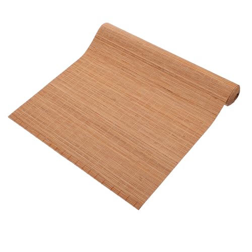 OFFSCH 1 Stück Bambus Teematte Teetischmatte Gewebter Teetischläufer Beige Tischläufer Waschbar Serviertischläufer Für Teezeremonien Von Style Textured Rustic Decor Tischläufer von OFFSCH