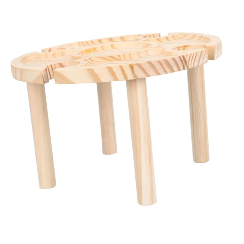 OFFSCH Weintisch Aus Holz Für Draußen Picknick-weinregal Komfortabler Stauraum Weinliebhaber Tisch Multifunktionaler Holztisch Für Garten Und Camping von OFFSCH