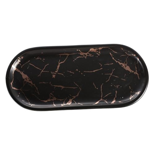 OFFSCH 1 stück Nordeuropa Marmor Keramik Servierplatte Schwarz Gold Marmor Muster Oval Platte Marmor Platten Desktop Storage Tray OFFSCH 1 stück Nordeuropa Marmor Keramik Servierplatte Schwarz Gold Marmor Muster Oval Platte Marmor Platten Desktop Storage Tray von OFFSCH