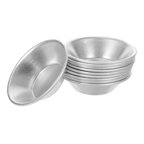 OFFSCH 10 Stück Teiliges Aluminium Ei Tart Backform Antihaftbeschichtet Hitzebeständig Mini und Muffinförmchen für Gebäck Cupcakes Pudding und DIY Backen OFFSCH 10 Stück Teiliges Aluminium Ei Tart Backform Antihaftbeschichtet Hitzebeständig Mini und Muffinförmchen für Gebäck Cupcakes Pudding und DIY Backen von OFFSCH