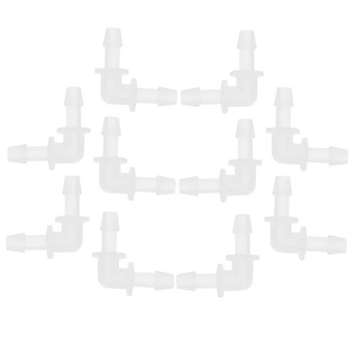 OFFSCH 10 Stück Teiliges PP Winkelverbinder Kunststoff Schlauchanschluss Barbed Joint Splicer Rohre für Innendurchmesser Schläuche Langlebig und Druckbeständig OFFSCH 10 Stück Teiliges PP Winkelverbinder Kunststoff Schlauchanschluss Barbed Joint Splicer Rohre für Innendurchmesser Schläuche Langlebig und Druckbeständig von OFFSCH