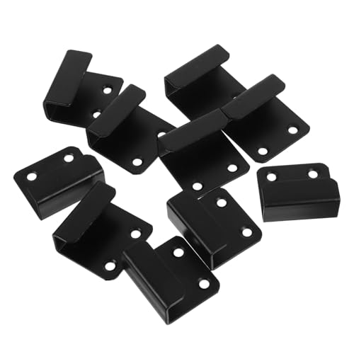 OFFSCH 10 Stück Teiliges Schwerlast fliesenwandhalterungs Schwarze Keramische Wandhaken für Stabile Aufhängung von Kunstwerken Spiegeln Taschen Einfache Montage Modernes Design für Wohn von OFFSCH