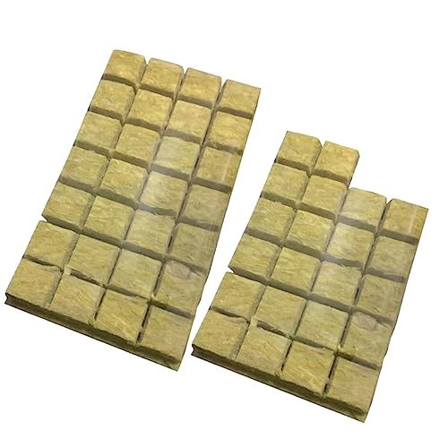 OFFSCH 100 Stück Hydroponische Anzuchtwürfel Soilless Growing Cubes Plugs für Garten Leicht und Atmungsaktiv für Pflanzenanzucht und DIY Projekte von OFFSCH