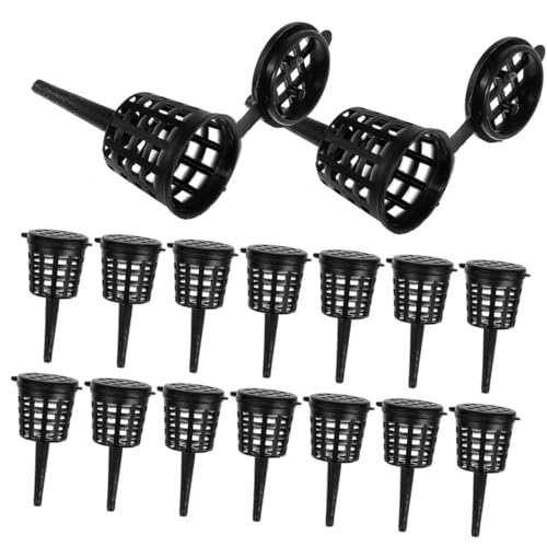 OFFSCH 100St fertilizer for indoor plants zimmerpflanzendünger Wiederverwendbarer Düngerbehälter Mini-Pflanzdüngerkörbe Pflanzendüngerkorb Düngerabdeckkorb Gartenversorgung Plastik Black von OFFSCH