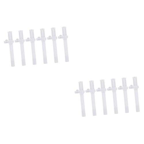 OFFSCH 12 Stk Silikondüsen Strohhalme Wasserflasche Trinkdüsen Für Wasserbecher Strohhalme Aus Silikon Weiß von OFFSCH