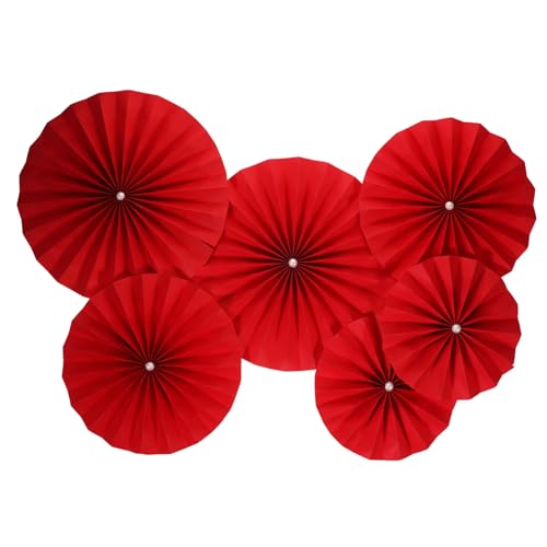 OFFSCH 12 Stück Runde Papierfächer Blumen Deko Fächer Papierfächer Dekoration Requisiten Für Den OFFSCH 12 Stück Runde Papierfächer Blumen Deko Fächer Papierfächer Dekoration Requisiten Für Den von OFFSCH