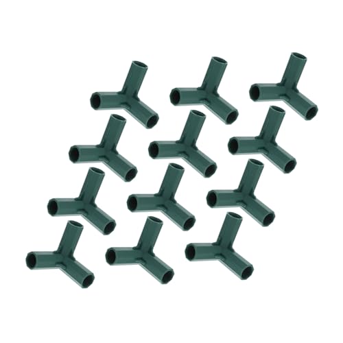OFFSCH 12 Stück Teiliges Kunststoff Rohrverbinder Gewächshausrahmen Eckverbinder für Garten Zeltrahmen Schnelle Installation Kompatibel Elegant und Robust von OFFSCH