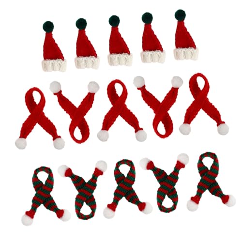 OFFSCH 15 Stück Mini Schals Zum Schneemann Basteln Stricken Sie Kleine Winzige Weinflaschenhüte Für Weihnachten Wasserhahn Schal Mini Weihnachtsmütze Für Mädchen Gold Festliche OFFSCH 15 Stück Mini Schals Zum Schneemann Basteln Stricken Sie Kleine Winzige Weinflaschenhüte Für Weihnachten Wasserhahn Schal Mini Weihnachtsmütze Für Mädchen Gold Festliche von OFFSCH