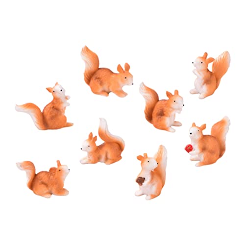 OFFSCH 16 STK Kleine Eichhörnchenverzierung Hasenspielzeug Für Kaninchen Miniatur-eichhörnchen-Dekorationen Mikrolandschaftsornament Tierfiguren Spielzeug Feengartenschmuck Plüsch Harz OFFSCH 16 STK Kleine Eichhörnchenverzierung Hasenspielzeug Für Kaninchen Miniatur-eichhörnchen-Dekorationen Mikrolandschaftsornament Tierfiguren Spielzeug Feengartenschmuck Plüsch Harz von OFFSCH