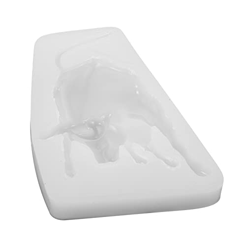 OFFSCH 1Stk Stier Fondant form Cakesicles Schimmel Keksform tierische Plätzchenformen Kuh-Cookie-Form kochgeschirr schokoladenform kuchenform Backform Stierform aus Silikon Kieselgel Rosa von OFFSCH
