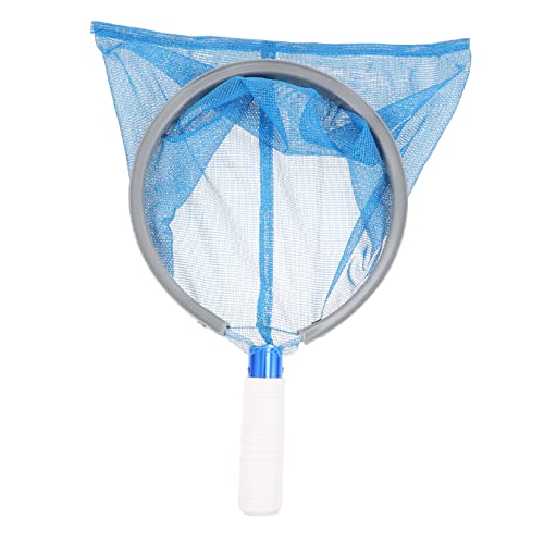 OFFSCH 1Stück Pool Skimmer mit Aluminiumgriff Blaues Reinigungsnetz für Poolpflege Leicht Tragbar und Langlebig für Effiziente Entfernung von Blättern und Schmutz von OFFSCH