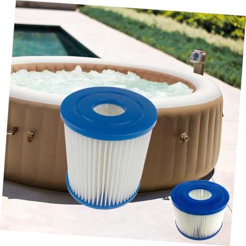OFFSCH 2 STÜCK Spa Poolfilterkartusche Ersatzfilter Kompatibel für Aufblasbare Pools Waschbar Einfache Reinigung Langlebiges Material Klarer und Sauberes Wasser Passend für von OFFSCH