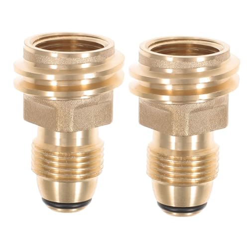 OFFSCH 2 Stück Gasflaschen Adapter aus Schneller Kupplung zu Anschluss Sicherer Leicht Tragbarer Gaskartuschen Tanknachfülladapter für Grill und Outdoor Einsatz von OFFSCH