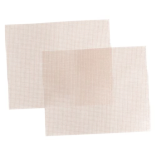 OFFSCH 2 Stück Grillmatte aus Antihaftbeschichtet Wiederverwendbar Hitzebeständig rutschfest Geeignet für BBQ Grill Gasgrill Backofen für Gemüse und Fleisch Zuschneidbar von OFFSCH