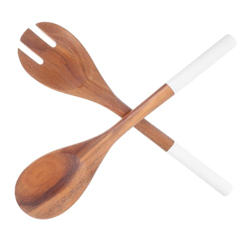 OFFSCH 2 Stück Holzlöffel und Gabel aus Robustem Holz mit Glattem Griff Antihaftbeschichtet Vielseitig zum Rühren Servieren und Mischen Ergonomisch und Pflegeleicht für Küche OFFSCH 2 Stück Holzlöffel und Gabel aus Robustem Holz mit Glattem Griff Antihaftbeschichtet Vielseitig zum Rühren Servieren und Mischen Ergonomisch und Pflegeleicht für Küche von OFFSCH