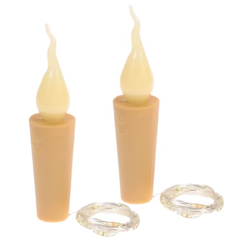 OFFSCH 2 Stück LED Flaschenlicht Kupferdraht Lichterkette mit Batterie Flaschenverschluss Party Deko für Weihnachten Innen und Außen OFFSCH 2 Stück LED Flaschenlicht Kupferdraht Lichterkette mit Batterie Flaschenverschluss Party Deko für Weihnachten Innen und Außen von OFFSCH