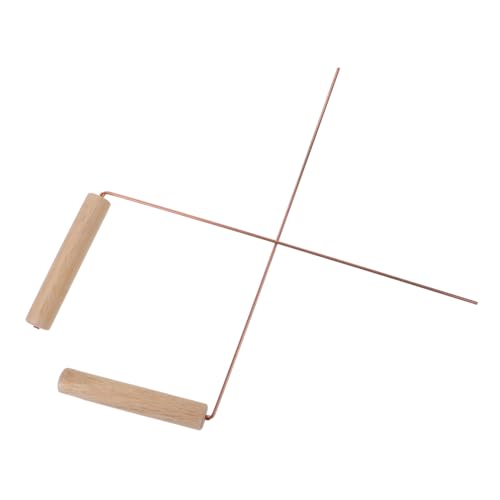 OFFSCH 2 Stück Outdoor Wünschelruten Messing mit Holzgriff Robuste Radiästhesie Stäbe für Wasseradern Suche Leichter Glatter Teleskop divining Rod für Camping Spukortung und Goldortung von OFFSCH