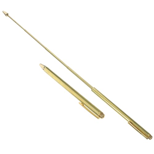 OFFSCH 2 Stück Teiliges Edelstahl Wünschelruten Robustes Leichtes Outdoor Divining Tool Ausziehbar Frei Schwingend für Wasser und Energieortung Tragbar für Naturerkundung von OFFSCH
