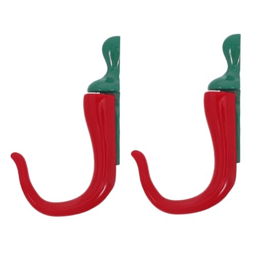 OFFSCH 2 Stück Wandhaken Chili Design Metall Vintage Garderobenhaken Robuste Tür Wandkleiderhaken für Handtücher Schals Taschen Einfache Montage Vielseitig für Küche Bad Flur OFFSCH 2 Stück Wandhaken Chili Design Metall Vintage Garderobenhaken Robuste Tür Wandkleiderhaken für Handtücher Schals Taschen Einfache Montage Vielseitig für Küche Bad Flur von OFFSCH