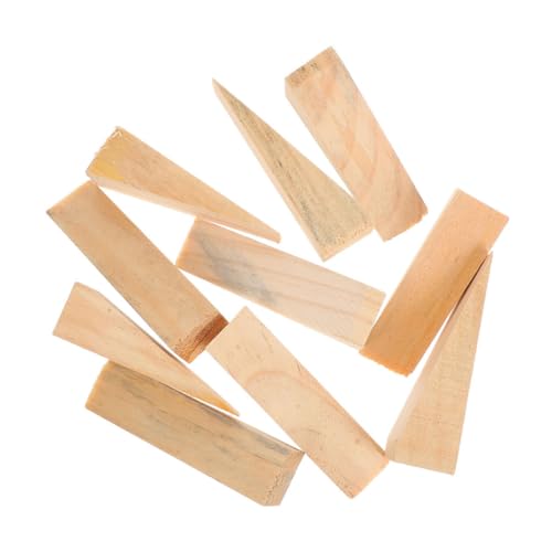 OFFSCH 20 Stück Teiliges Dreieck holzkeil Stabiler Türkeil aus Robustem Holz Rutschfest und Langlebig für Schwere Türen Büro Werkstatt und Zuhause Einfacher DIY einsatz von OFFSCH