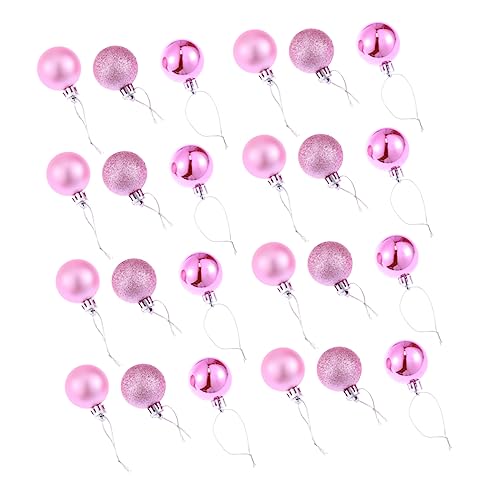 OFFSCH STK Weihnachtskugeln Dekoration Bruchsicherer Christbaumschmuck Unzerbrechliche Weihnachtskugel Bruchsichere Weihnachtskugel Christbaumkugeln Weihnachtsbaum Rosa Helle Kugel von OFFSCH