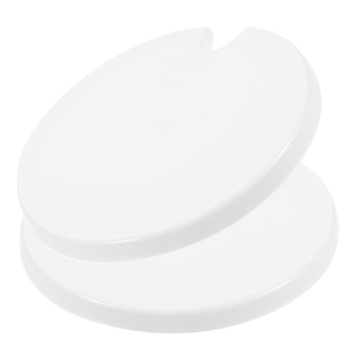 OFFSCH 2stücke Runder Becherdeckel Aus Keramik Wiederverwendbar Hitzebeständig Zum Schutz Von Tassen Vor Verschmutzung Leicht Zu Reinigen Waschen Für Täglichen Gebrauch Geeignet von OFFSCH