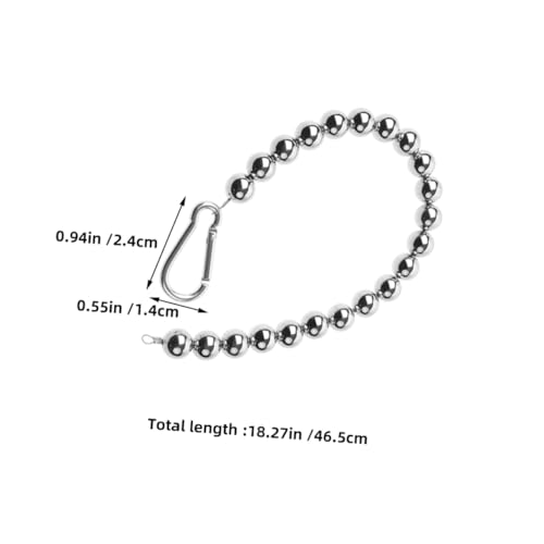 OFFSCH 3 Stück Teiliges Edelstahl Flaggenmast Beaded Retainer Ringe mit Clips Stabile Befestigung für Innen und Außen Kompatibilität für Verschiedene Flaggen und Masten Einfache von OFFSCH