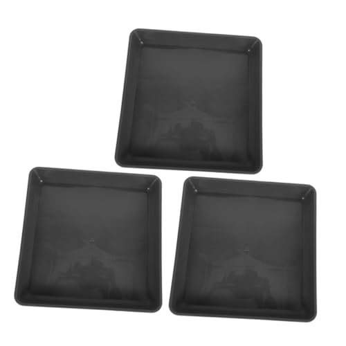 OFFSCH 3 Stücke Pflanze Untertasse Kunststoff Pflanze Wasser Dray Tablett Blumentopf Untertassen Blumentopf Tropf Tabletts Für Drinnen Und Draußen von OFFSCH