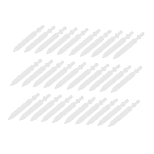 OFFSCH 30 Stück Teiliges Ersatzspitzen für Acrylstifte Nylonspitzen Weiß Passend für Kunststoff farbmarker Langlebig und Glatt Schreibend für Künstler und DIY projekte von OFFSCH
