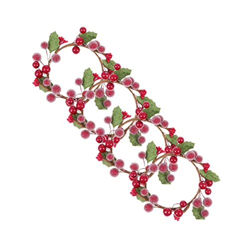 OFFSCH 4stücke Mini Weihnachtsdekoration Kerzenhalter Mit Realistischen Beeren Für Tischdekoration Und Party Für Weihnachten Bankette Und Festliche Anlässe OFFSCH 4stücke Mini Weihnachtsdekoration Kerzenhalter Mit Realistischen Beeren Für Tischdekoration Und Party Für Weihnachten Bankette Und Festliche Anlässe von OFFSCH