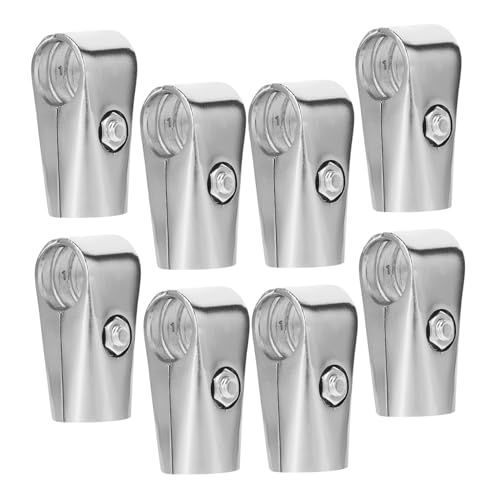 OFFSCH 4 Stück Edelstahl Kleiderstangenverbinder Teilig Rundrohr Steckverbinder für Wäscheständer und Schrank Kleiderstangen Rostfrei Verschleißfest Einfache Montage und Demontage von OFFSCH