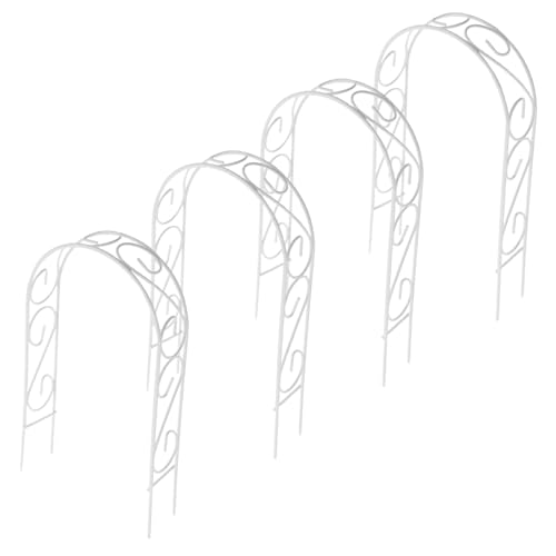 OFFSCH 4 Stück Mini Gartenbogen Ranken Stützbogen Spalier Für Garten Klettergerüst Für Pflanzen Topfpflanzen Spalier Ranken Klettergerüst Gartenpflanzen Stützgitter Weißes Eisen OFFSCH 4 Stück Mini Gartenbogen Ranken Stützbogen Spalier Für Garten Klettergerüst Für Pflanzen Topfpflanzen Spalier Ranken Klettergerüst Gartenpflanzen Stützgitter Weißes Eisen von OFFSCH