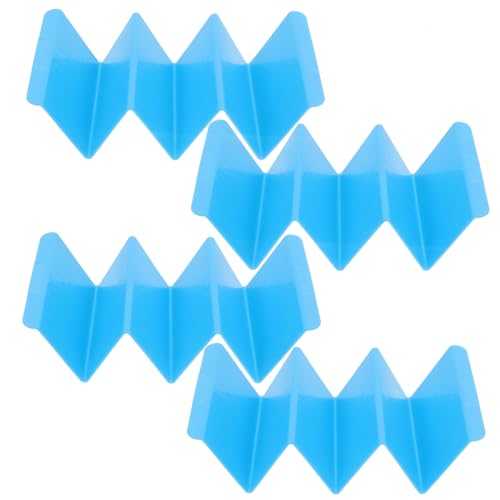 OFFSCH 4 Stück Pfannkuchen -Stand Tablett Taco-Tablett-Halter Taco-Halterung Burrito-Ständer für die Küche Burrito-Halter Mexiko Taco Holder Steht vor Taco Steht Halter Plastik Blau von OFFSCH