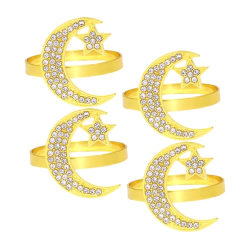 OFFSCH 4 Stück Serviettenringe Modern Party Thanksgiving Goldene Serviettenhalter DIY Goldene Reifenringe Halter Serviettenring Eid Mubarak Tischdekoration Abendessen OFFSCH 4 Stück Serviettenringe Modern Party Thanksgiving Goldene Serviettenhalter DIY Goldene Reifenringe Halter Serviettenring Eid Mubarak Tischdekoration Abendessen von OFFSCH