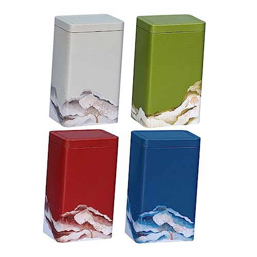 OFFSCH Metall Teeboxen Aufbewahrung Dose Haushalts-teedose Multifunktionale Aufbewahrungsdose Praktischer Teebehälter Vorratsbehälter Für Tee Und Kaffee von OFFSCH