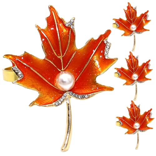 OFFSCH 4 Stück Teiliges Serviettenring Metall mit Ahornblatt Herbstdesign Dekorative Serviettenhalter für Thanksgiving Familienfeiern Partys und Festtagsdekoration OFFSCH 4 Stück Teiliges Serviettenring Metall mit Ahornblatt Herbstdesign Dekorative Serviettenhalter für Thanksgiving Familienfeiern Partys und Festtagsdekoration von OFFSCH