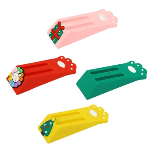 OFFSCH 4 Stück Teiliges Türstopper- Kindgerechte Türkeile in Grün Rot Gelb Rutschfest Fingerklemmsicher Schützen Böden und Wände für Zuhause Büro und Schule OFFSCH 4 Stück Teiliges Türstopper- Kindgerechte Türkeile in Grün Rot Gelb Rutschfest Fingerklemmsicher Schützen Böden und Wände für Zuhause Büro und Schule von OFFSCH