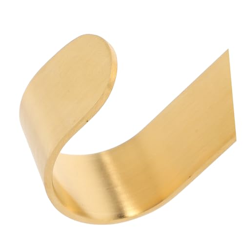 OFFSCH 4 Stück Teiliges Wandhaken aus Massivem Messing Goldfarbene Handtuch Mantelhaken Robust für Bad Küche Garage ohne Kleber zur Wandmontage für Kleine Handtücher und von OFFSCH