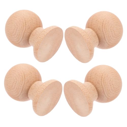OFFSCH 4 Stück Unlackierte Finials Romanischer Stil Kleine Holzornamente für DIY Möbeldekoration Handgeschnitzt Natürliche Textur Khaki OFFSCH 4 Stück Unlackierte Finials Romanischer Stil Kleine Holzornamente für DIY Möbeldekoration Handgeschnitzt Natürliche Textur Khaki von OFFSCH