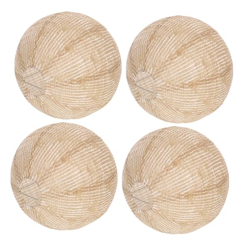 OFFSCH 4 Stück Vintage Runde Leinen Lampenschirme Hängende Burlap Laternen Wiederverwendbare Chinesische Stofflampions für Kindergeburtstag Hochzeit Weihnachtsfeier Dekoration OFFSCH 4 Stück Vintage Runde Leinen Lampenschirme Hängende Burlap Laternen Wiederverwendbare Chinesische Stofflampions für Kindergeburtstag Hochzeit Weihnachtsfeier Dekoration von OFFSCH