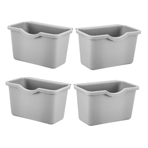 OFFSCH 4 Stück Wandhängender Kleiner Mülleimer Kunststoff Hängender Abfalleimer Für Küche Bad Schrank Tür Abfallbehälter Unter Spüle Kompakter Wandmontierter Abfallkorb von OFFSCH
