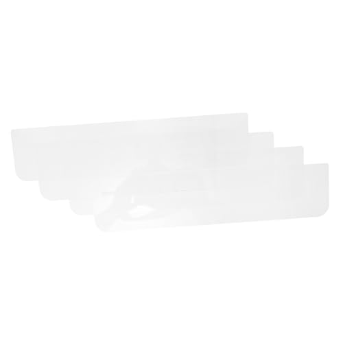 OFFSCH 4 Stücke Tiramisu-Teiler Kuchenteiler Tablettteiler Kuchen-Backblech-Teiler Rechteckiger Kuchenblechteiler Backblechteiler Fachteiler Brownie-Backformteiler Acryl Transparent von OFFSCH