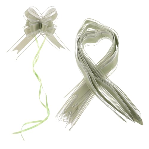 OFFSCH 40 Stück Hochzeitsblumen Dekorationsschleifen Große Schleife Für Geschenkkorb Große Zugschleife Geschenkkorb Zugschleife Hochzeitsauto Dekorationsset von OFFSCH